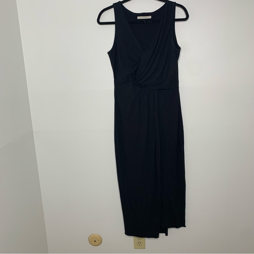Peruvian Connection black twist sleeveless maxi dress